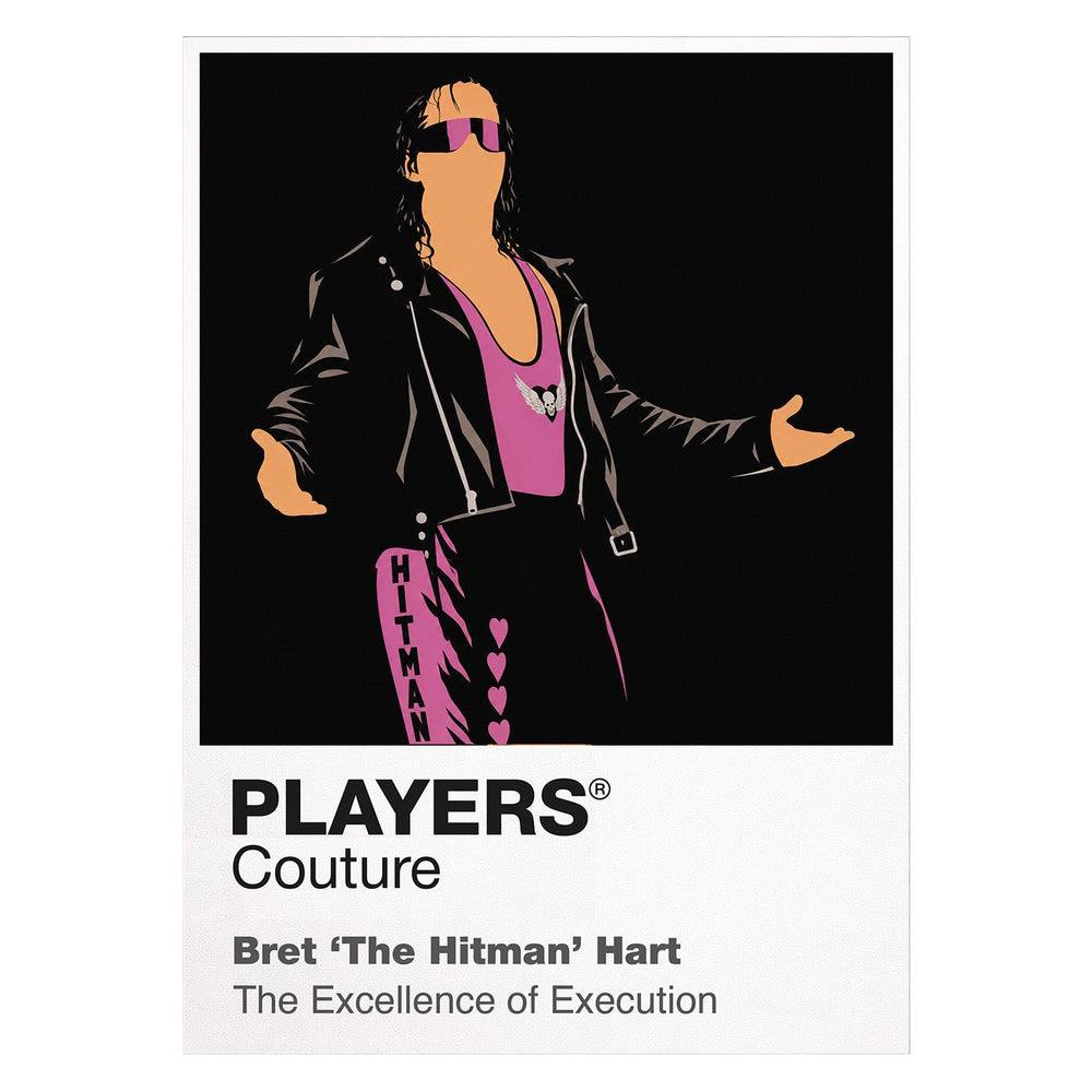 Bret Hart Wrestling Icon Frame Men's Hoodie