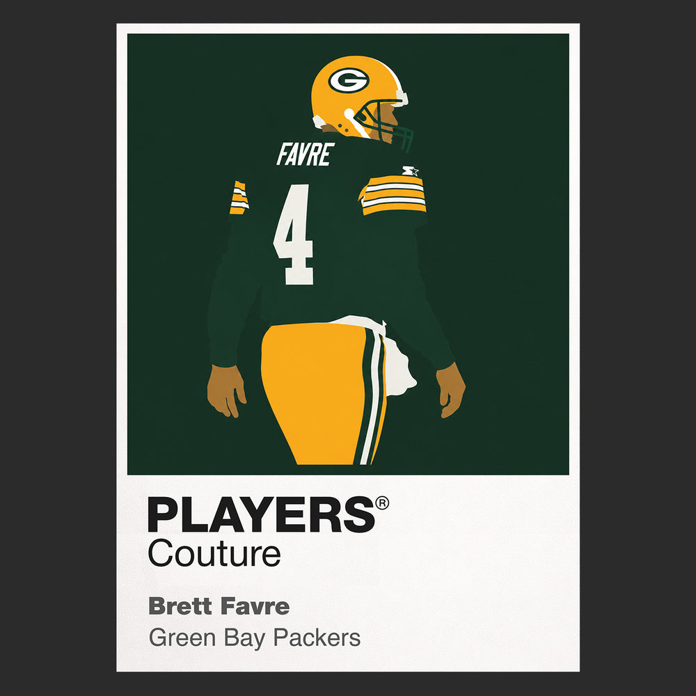 Brett Favre Packers American Football Icon Frame Men's T-Shirt
