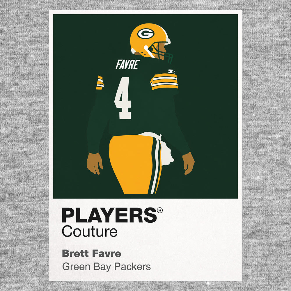 Brett Favre Packers American Football Icon Frame Men's T-Shirt
