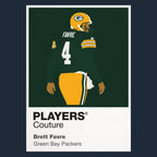 Brett Favre Packers American Football Icon Frame Men's T-Shirt