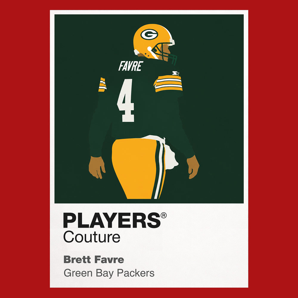 Brett Favre Packers American Football Icon Frame Men's T-Shirt