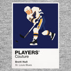 Brett Hull Blues Ice Hockey Icon Frame Men's Hoodie – image 6