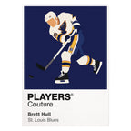 Brett Hull Blues Ice Hockey Icon Frame Men's Hoodie – image 8