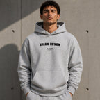 brian-bevan name-print hoodie - grey