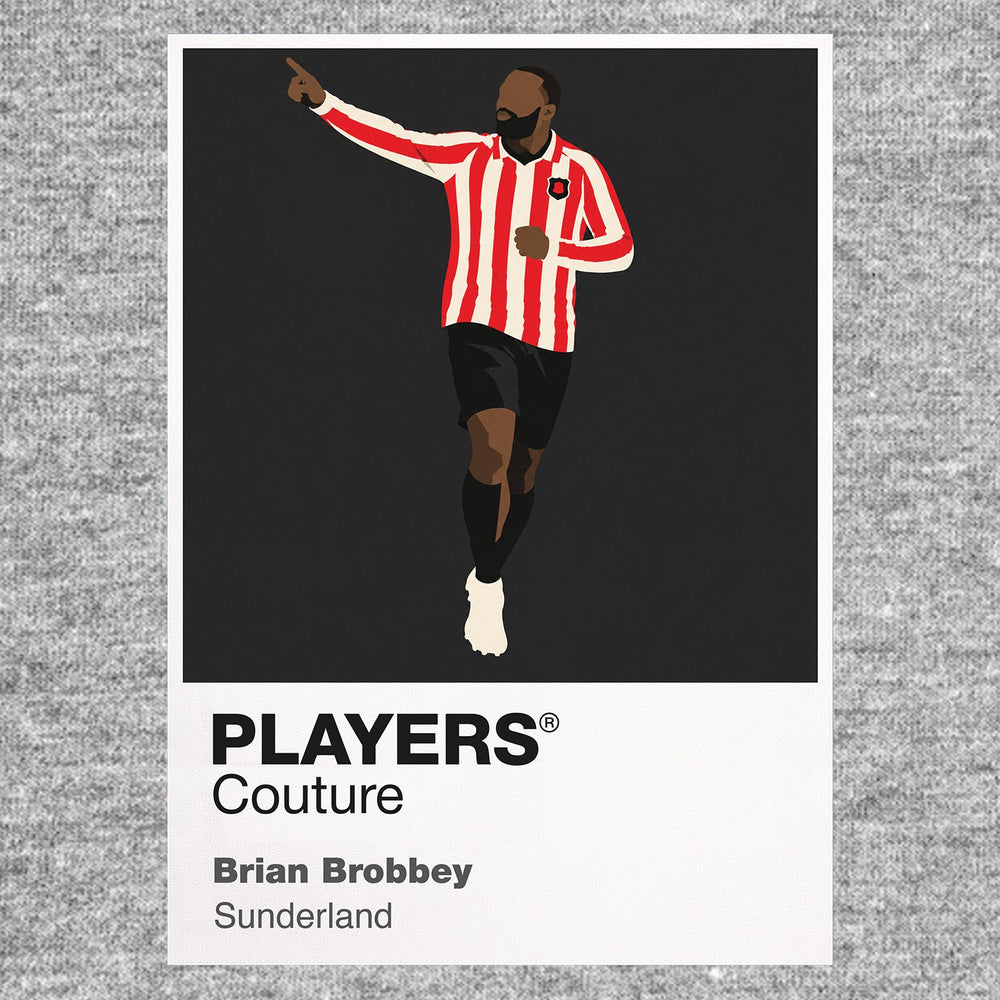 Brian Brobbey Sunderland Icon Frame artwork in grey