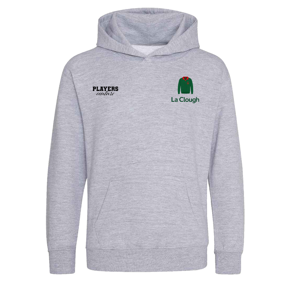 Brian Clough Logo Players Couture Kids Hoodie Gray