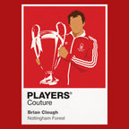 Brian Clough Nottingham Forest Icon Frame — Red