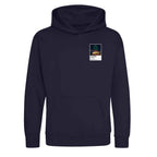 Brian Clough Nottingham Forest Icons in Lights Frame Kids Hoodie in Navy