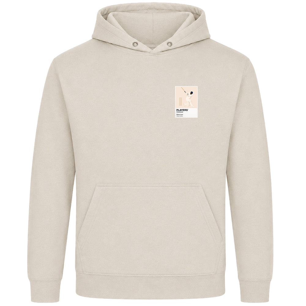 Brian Lara Cricket Icon Frame Men's Hoodie - Beige