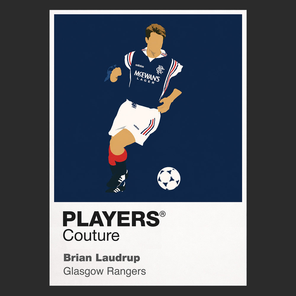 Brian Laudrup Glasgow Rangers Icon Frame — Black