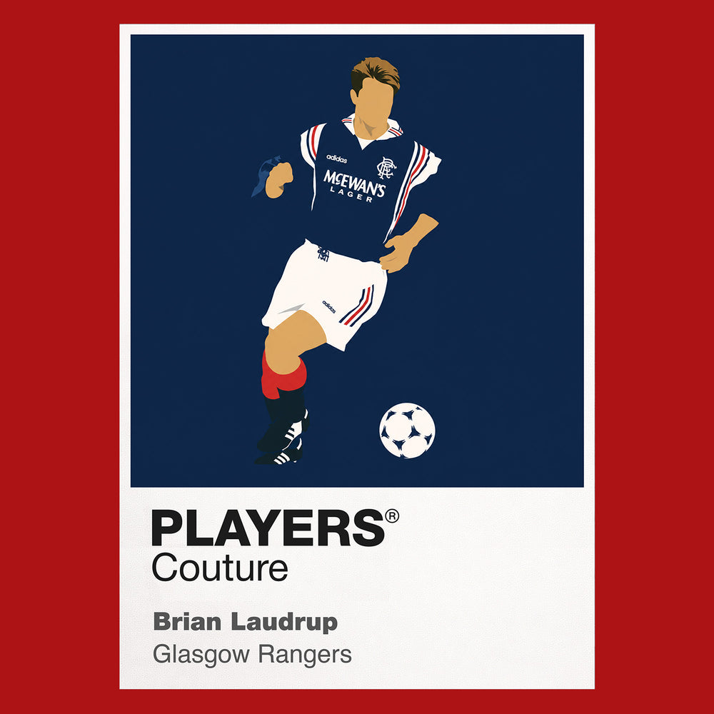 Brian Laudrup Glasgow Rangers Icon Frame — Red
