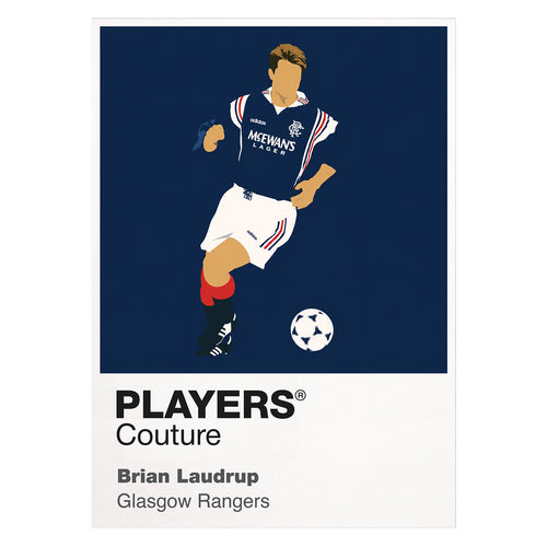 Brian Laudrup Glasgow Rangers Icon Frame — White