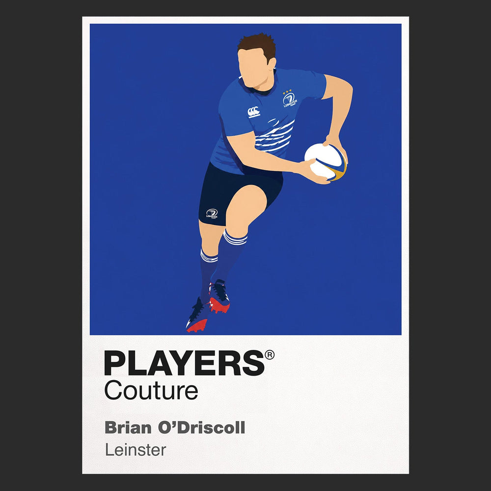 Brian O'Driscoll Leinster Rugby Union Icon Frame Men's Hoodie – image 9