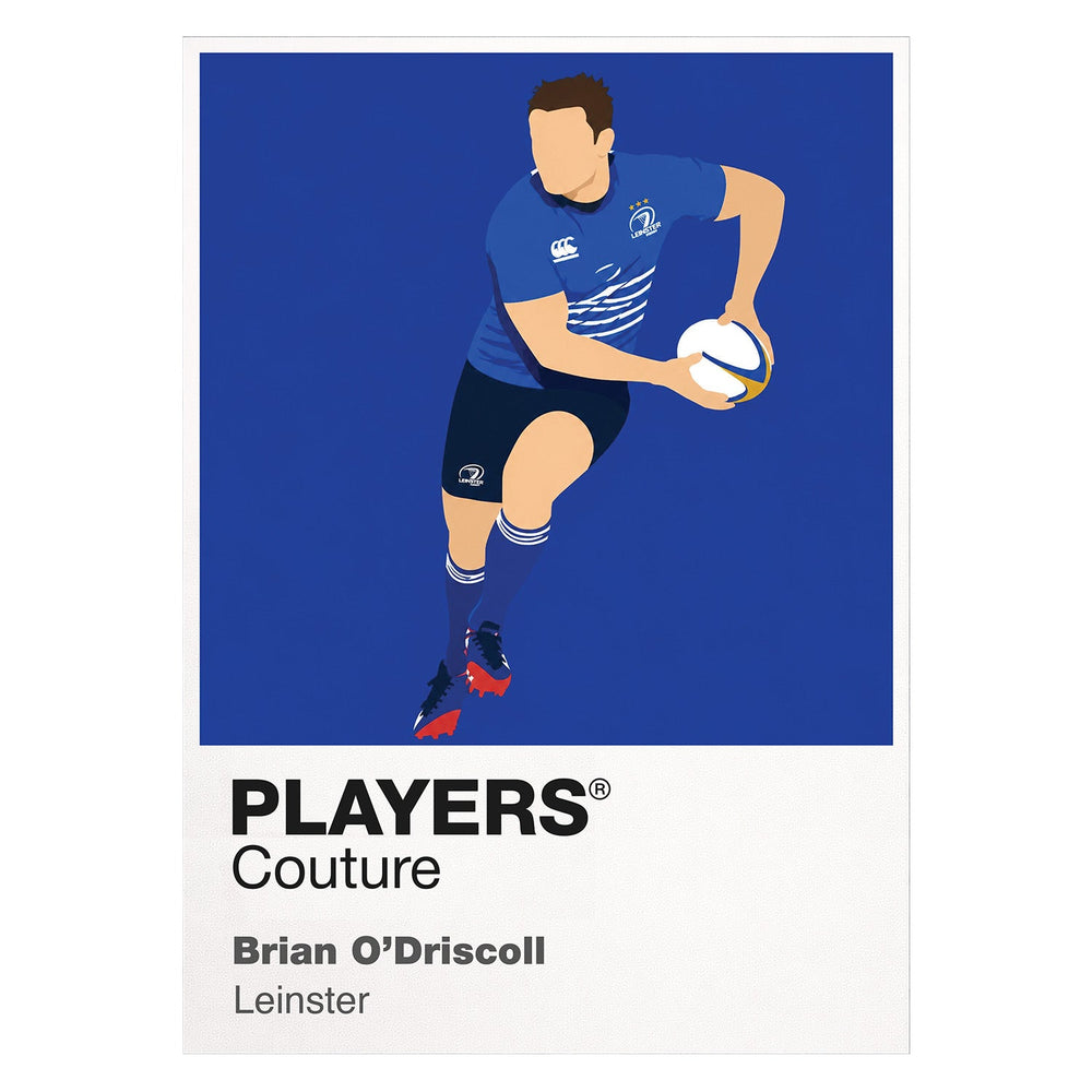 Brian O'Driscoll Leinster Rugby Union Icon Frame Men's Hoodie – image 8