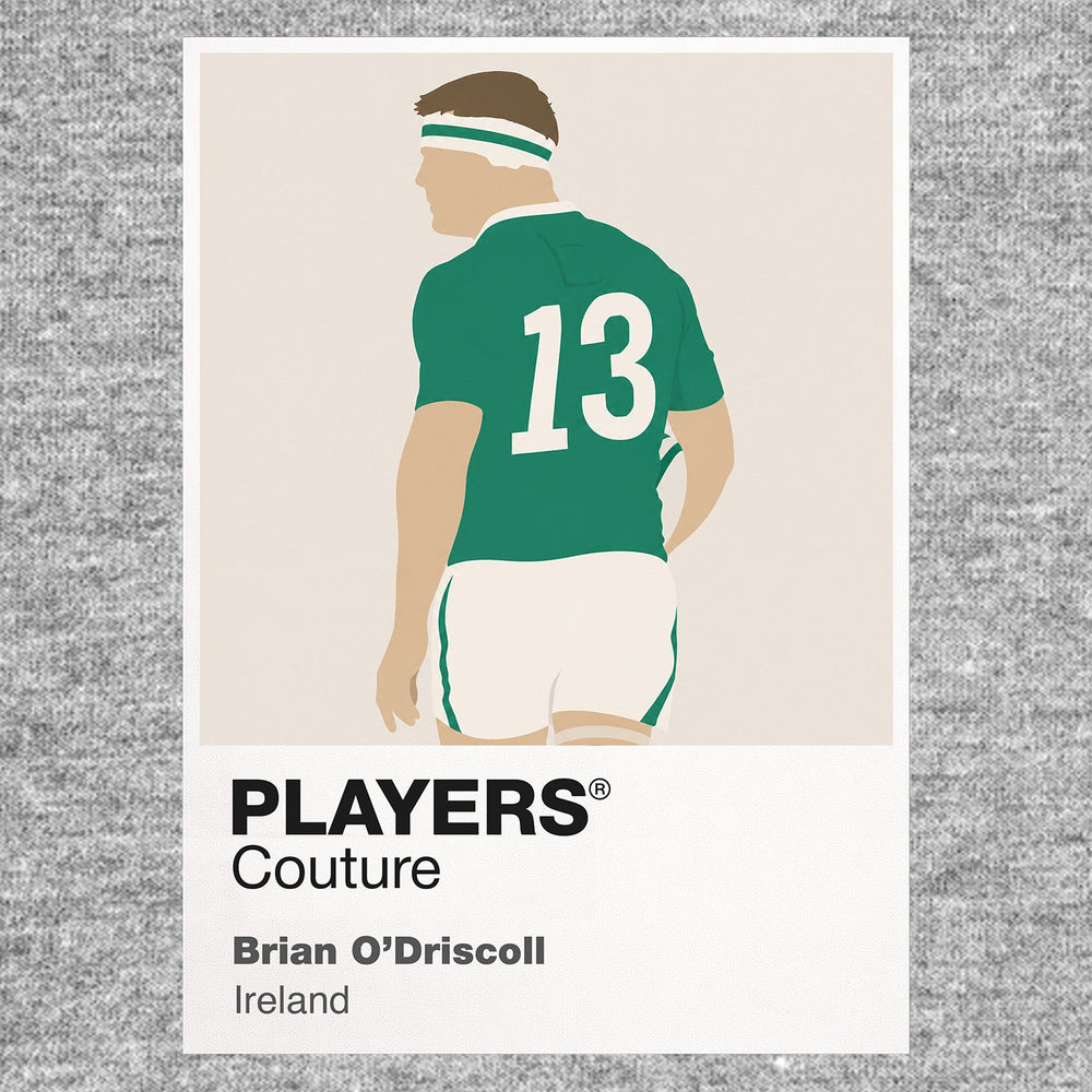 Brian O'Driscoll Rugby Union Icon Frame Men's T-Shirt – image 7