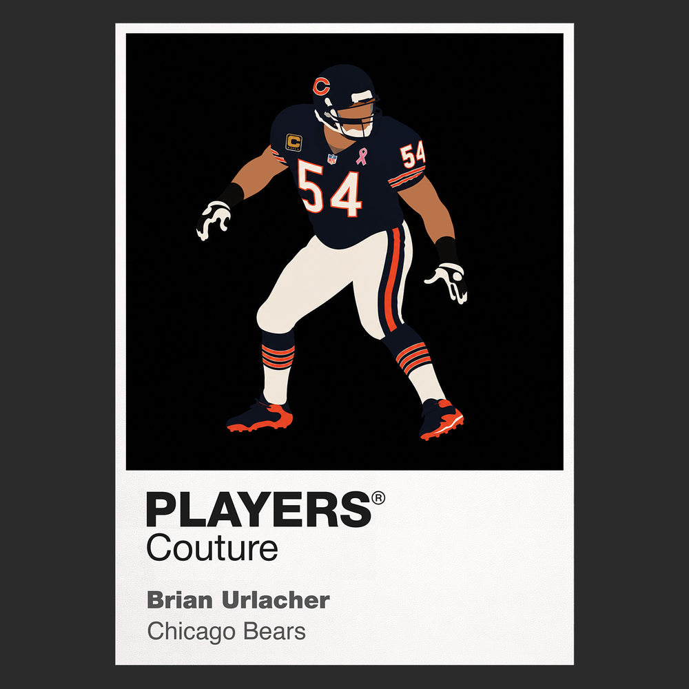 Brian Urlacher Bears American Football Icon Frame Men's T-Shirt