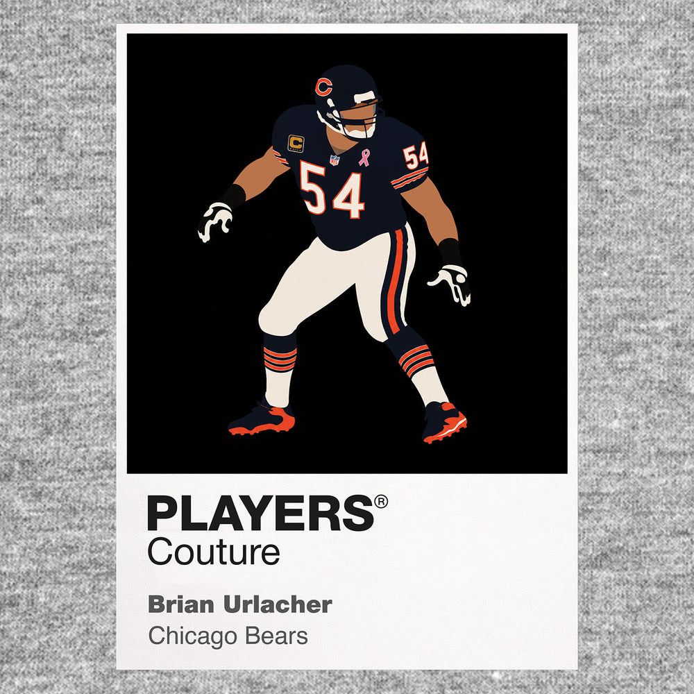 Brian Urlacher Bears American Football Icon Frame Men's T-Shirt