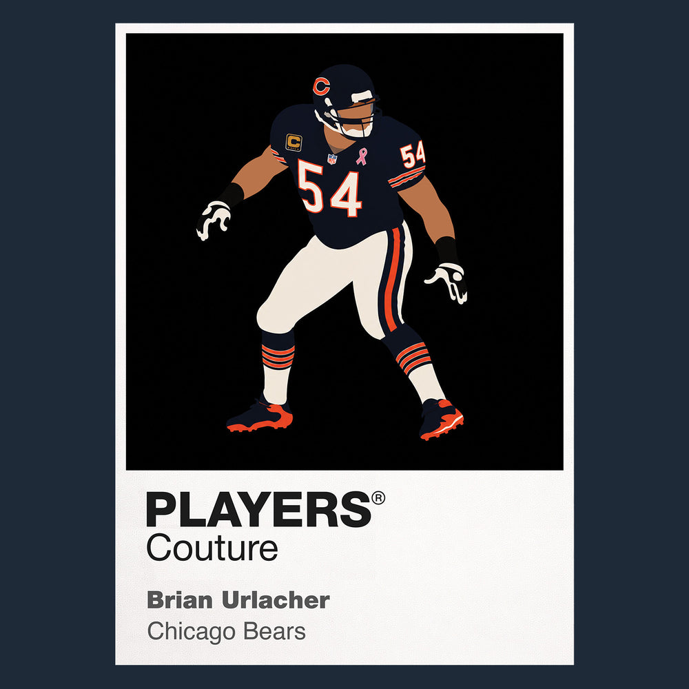 Brian Urlacher Bears American Football Icon Frame Men's T-Shirt
