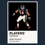 Brian Urlacher Bears American Football Icon Frame Men's T-Shirt