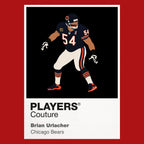 Brian Urlacher Bears American Football Icon Frame Men's T-Shirt