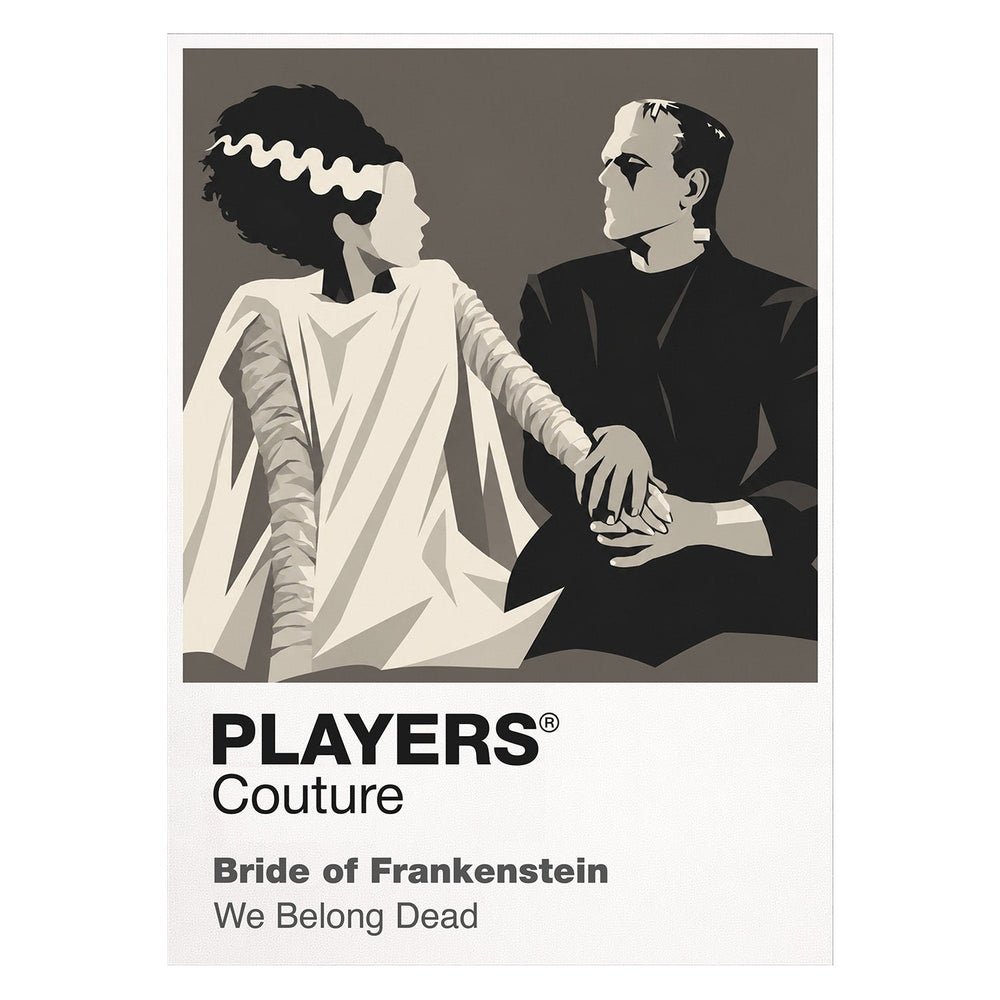 Bride of Frankenstein the Bride's towering hair, lightning-white streaks and brief, unforgettable awakening Icon Frame artwork on white