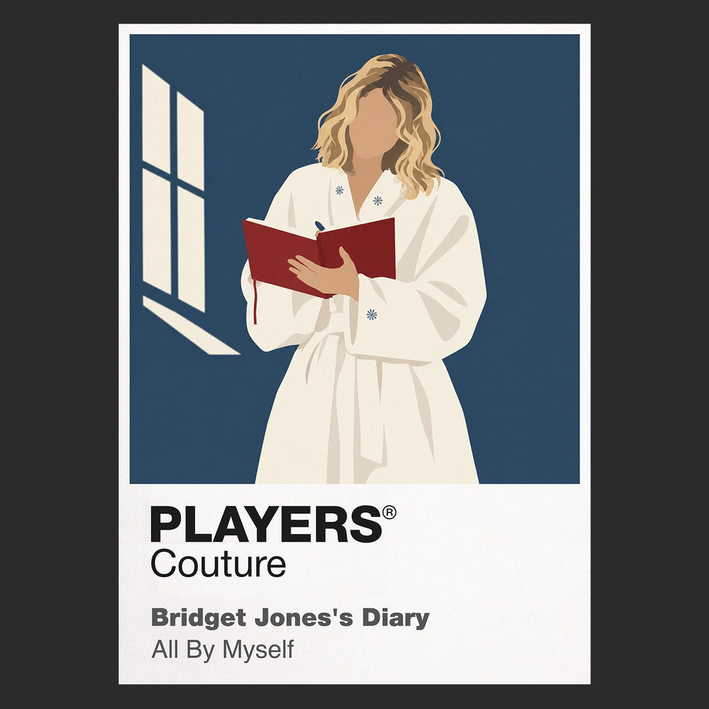 Bridget Jones Bridget Jones with her diary, London wardrobe and determinedly imperfect optimism Icon Frame artwork in black