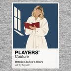Bridget Jones Bridget Jones with her diary, London wardrobe and determinedly imperfect optimism Icon Frame artwork in grey