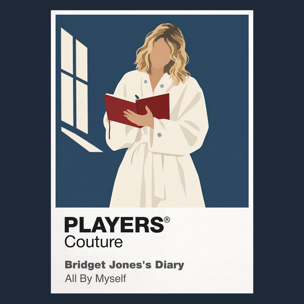 Bridget Jones Bridget Jones with her diary, London wardrobe and determinedly imperfect optimism Icon Frame artwork in navy
