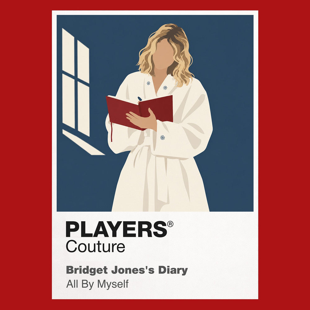 Bridget Jones Bridget Jones with her diary, London wardrobe and determinedly imperfect optimism Icon Frame artwork in red