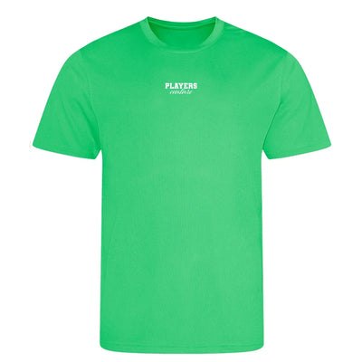 Essentials Collection t-shirt – green men's t-shirt with white Essentials Collection letters and Players Couture logo on the