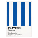 Brighton & Hove Albion Classic Football Shirt Colours Frame Men's T-Shirt – white close-up detail shot of the Brighton &