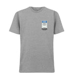 Brighton & Hove Albion Monopoly Card t-shirt – close-up of white Brighton & Hove Albion Monopoly Card lettering and Players