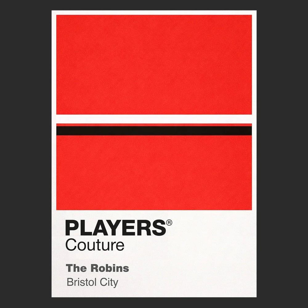 Bristol City Classic Football Shirt Colours Frame Men's T-Shirt – black close-up detail shot of the Bristol City Players