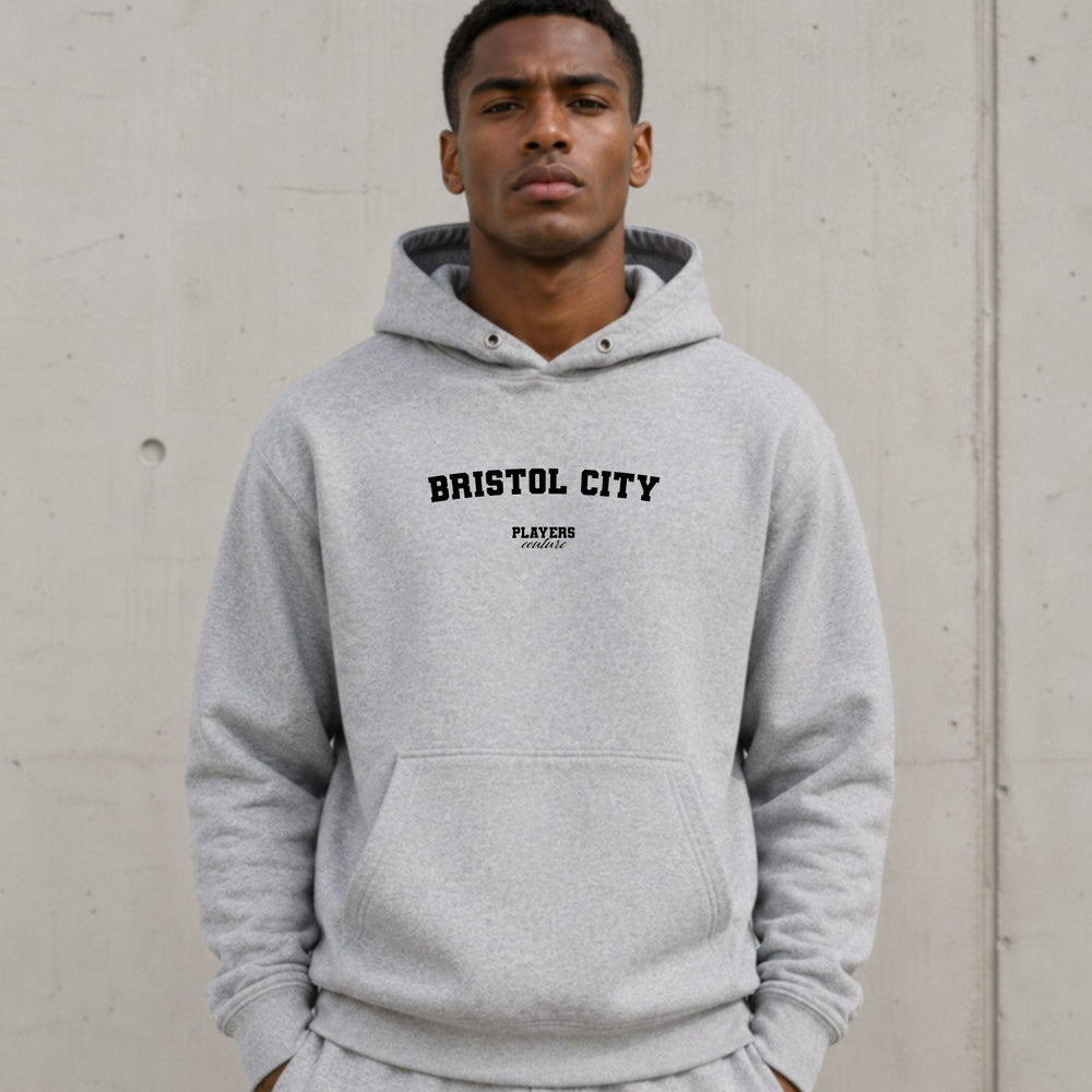 Bristol City grey hoodie lifestyle image 2