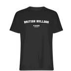 British Bulldog t-shirt – black men's t-shirt with white British Bulldog letters and Players Couture logo on the chest