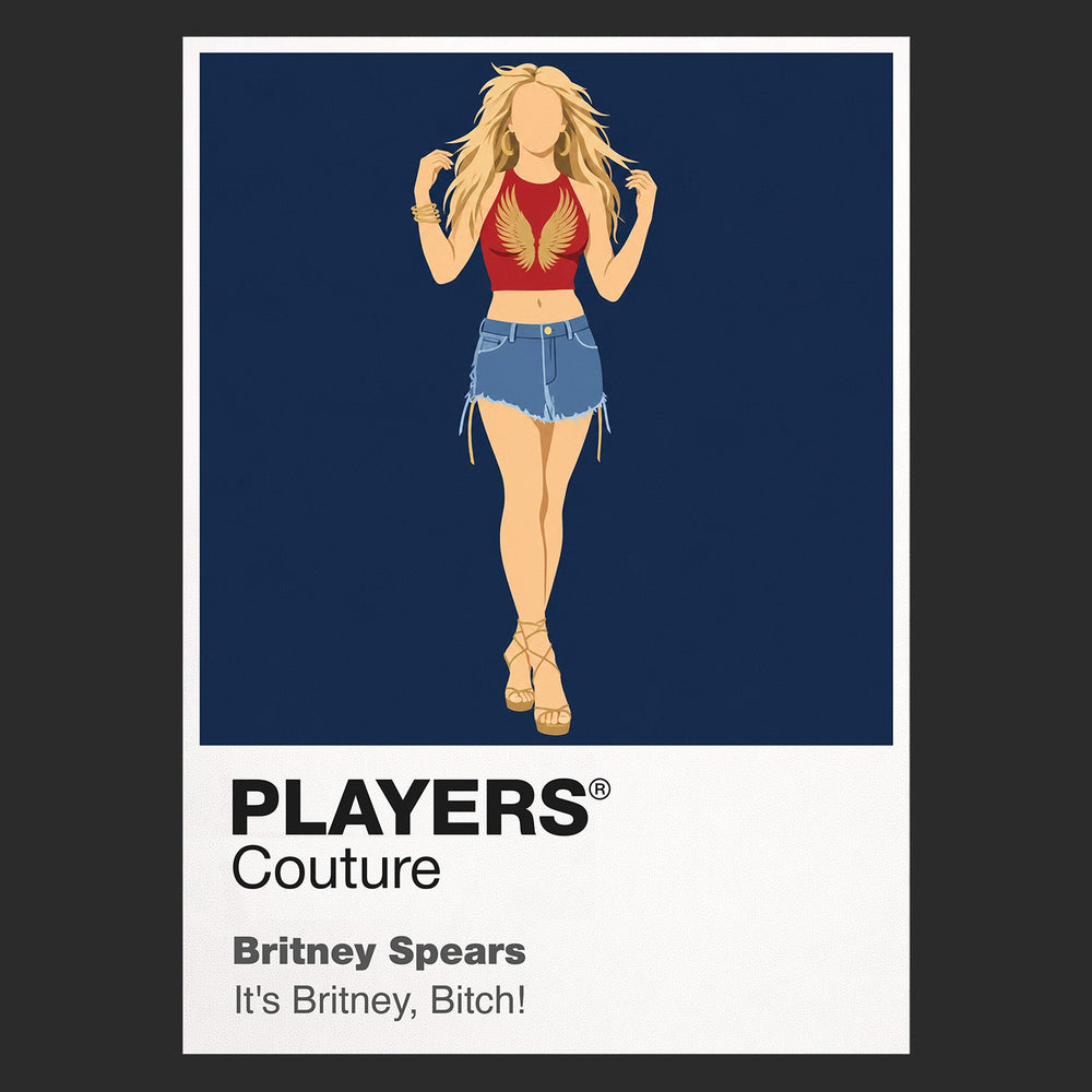 Britney Spears Britney Spears's headset microphone, choreography and Y2K performance styling Icon Frame artwork in black