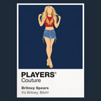 Britney Spears Britney Spears's headset microphone, choreography and Y2K performance styling Icon Frame artwork in navy