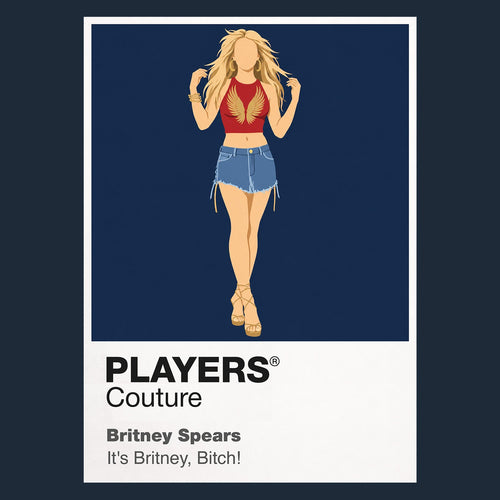 Britney Spears Britney Spears's headset microphone, choreography and Y2K performance styling Icon Frame artwork in navy