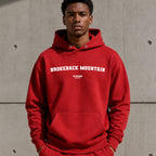 brokeback-mountain name-print hoodie - red