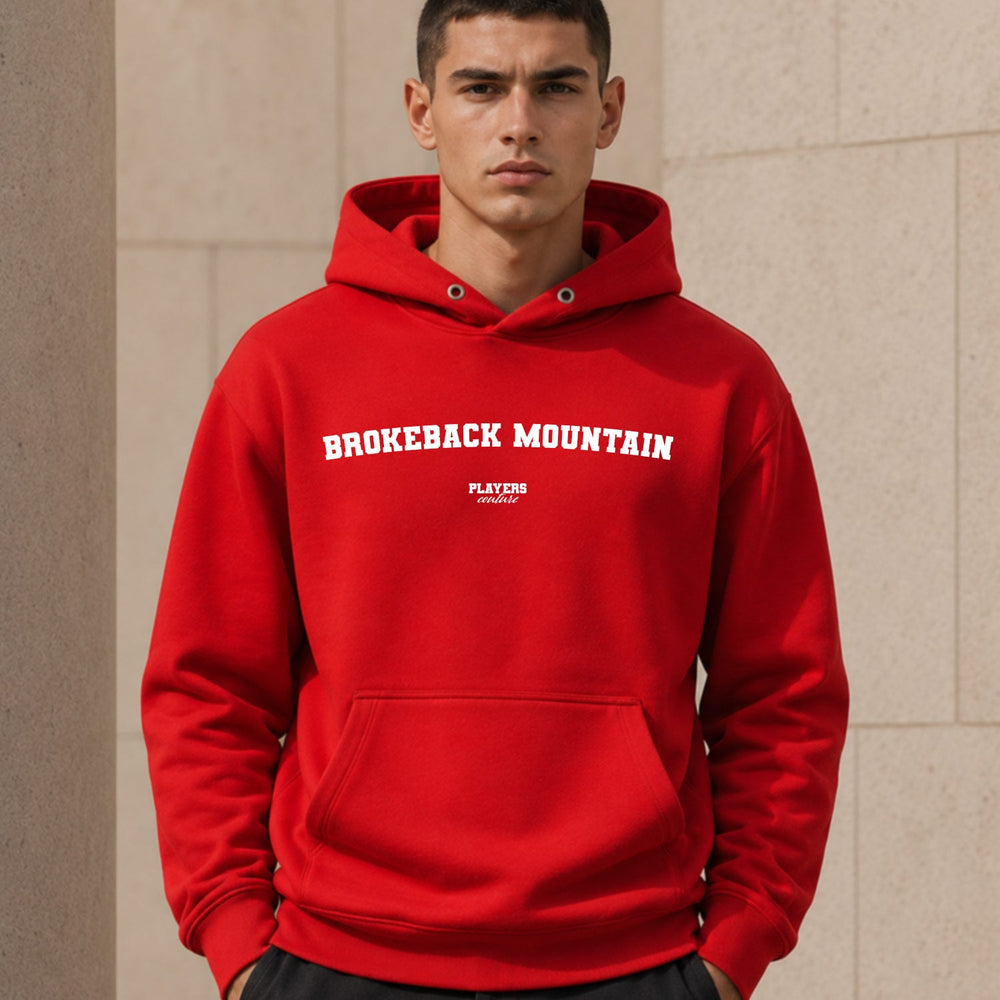 brokeback-mountain name-print hoodie - red