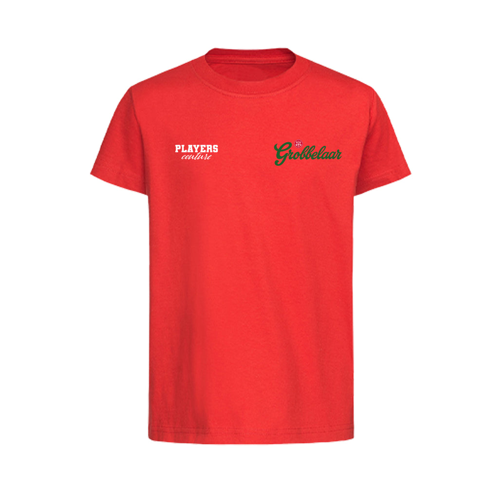Bruce Grobbelaar Logo Players Couture Kids T-Shirt Red