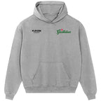Bruce Grobbelaar hoodie – grey men's hoodie featuring the Bruce Grobbelaar Players Couture logo