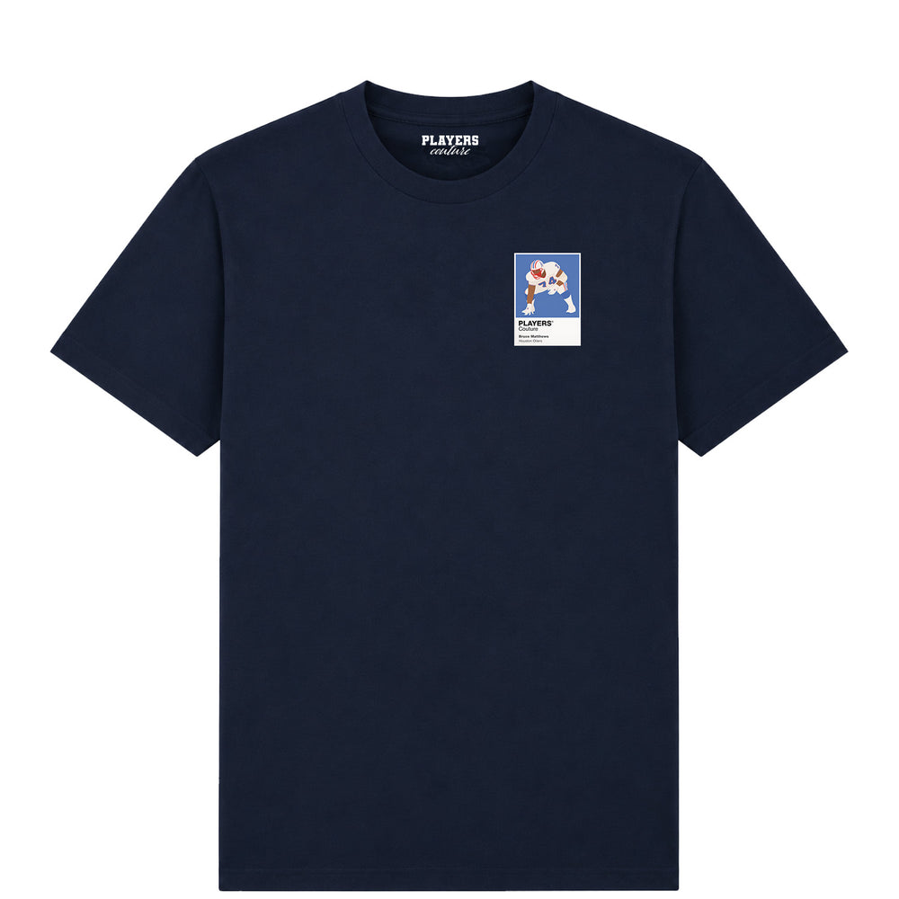 Bruce Matthews Oilers American Football Icon Frame Men's T-Shirt