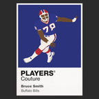 Bruce Smith Bills American Football Icon Frame Men's T-Shirt