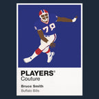 Bruce Smith Bills American Football Icon Frame Men's T-Shirt