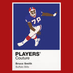 Bruce Smith Bills American Football Icon Frame Men's T-Shirt