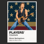 Bruce Springsteen Bruce Springsteen's guitar, rolled sleeves and full-commitment E Street stage posture Icon Frame artwork in black