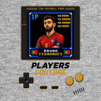Bruno Fernandes 1P 8-Bit hoodie retro gaming design by Players Couture
