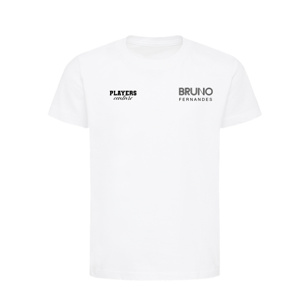 Bruno Fernandes Logo Players Couture Kids T-Shirt White