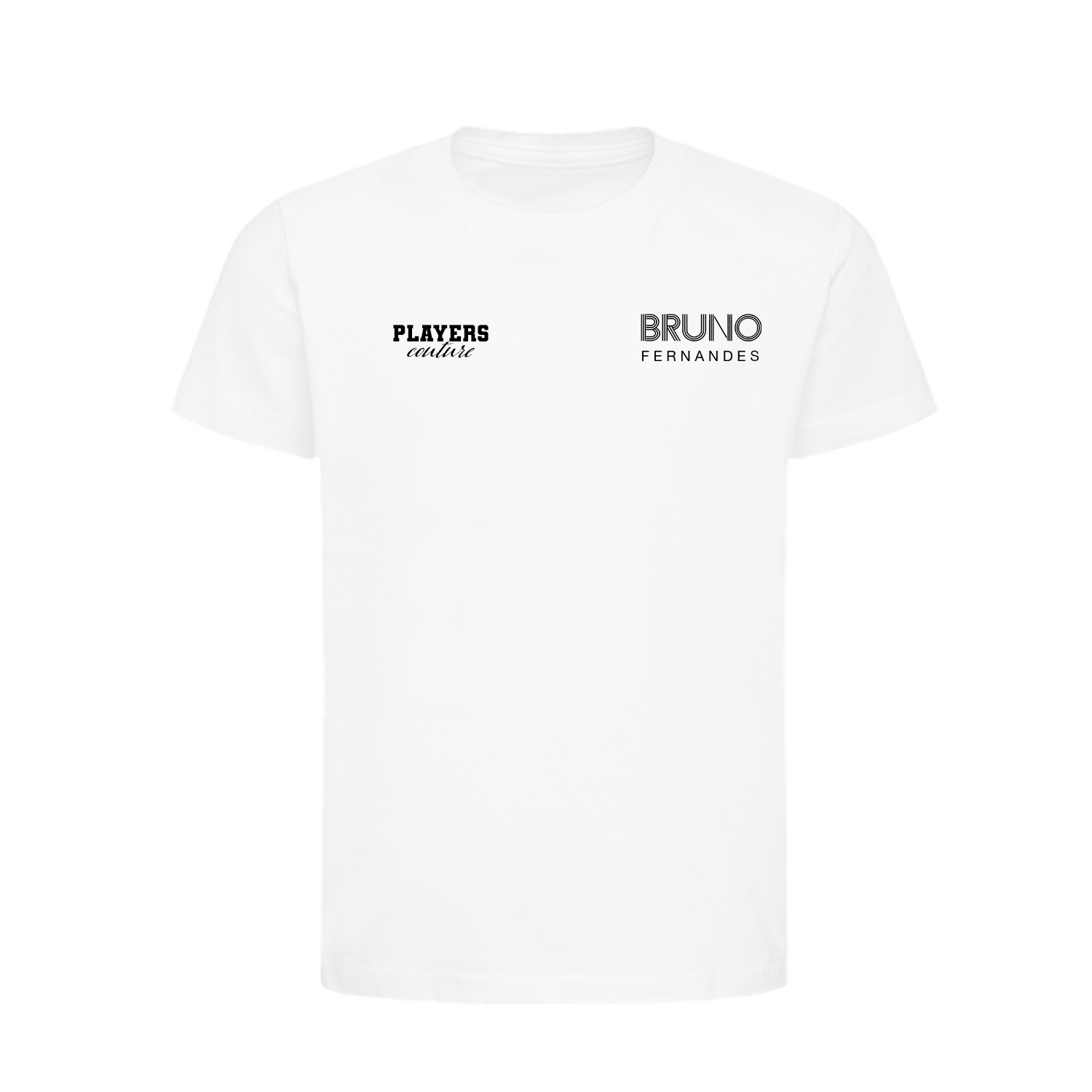 Bruno Fernandes Logo Players Couture Kids T-Shirt White